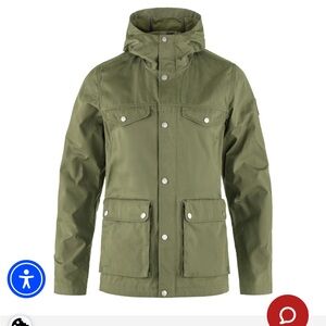 Fjallraven women’s Greenland Jacket, green color, size XS.